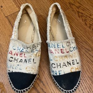 Chanel espadrille flats